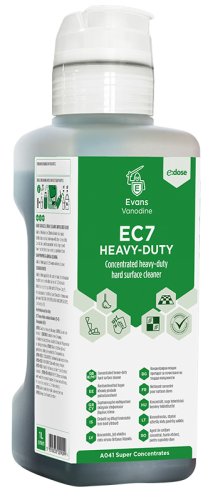 EVANS EC7 HEAVY DUTY HARD SURFACE CLEANER SUPER CONCENTRATE (E-DOSE) (4 x 1L)