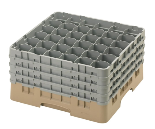 Cambro Camrack Beige 36 Compartments Max Glass Height 238mm