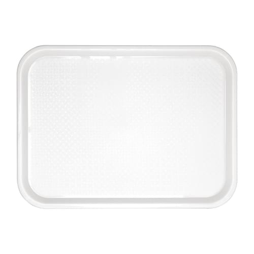 Olympia Kristallon Polypropylene Fast Food Tray White Small 345mm