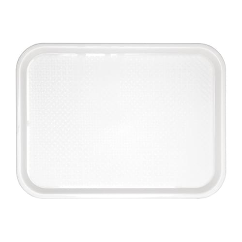 Olympia Kristallon Polypropylene Fast Food Tray White Medium 415mm