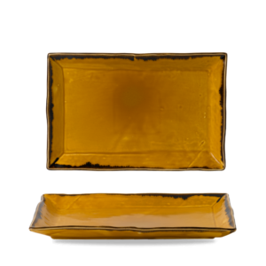 Dudson Harvest Mustard Rectangle Tray 13 1/2 X 9 1/8" (Pack of 6)