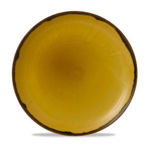 Dudson Harvest Mustard Coupe Plate 12 3/4" (Pack of 6)