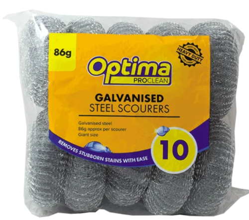 SCOURERS GALVANISED METAL EXTRA LARGE 86g (10)