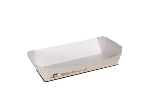 Notpla Curved Tray 8x5” White (400)