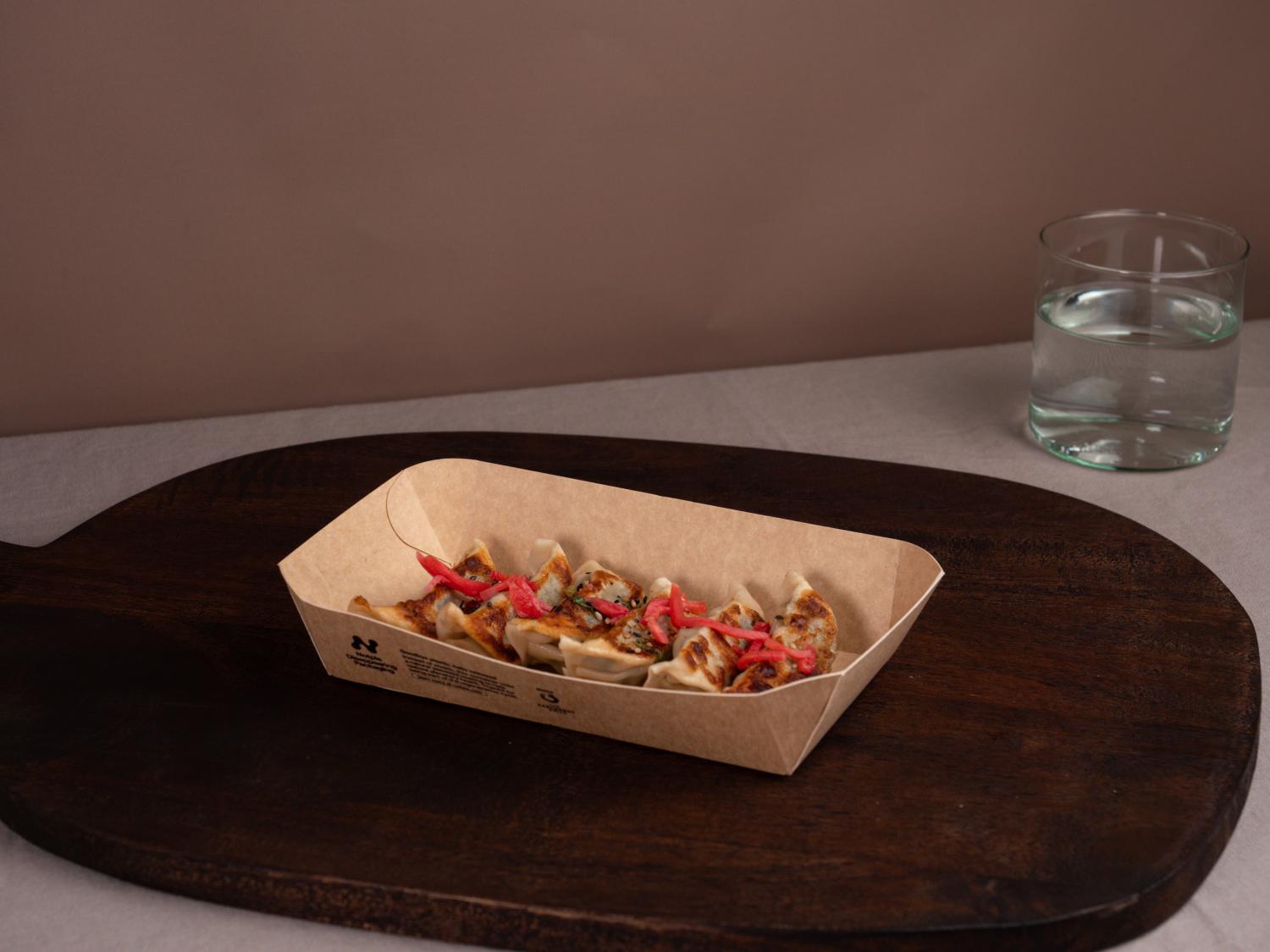 Notpla Curved Tray 8x5” Brown (400)