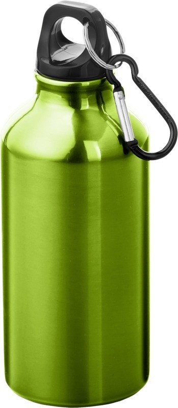 400 ml aluminium water bottle with carabiner