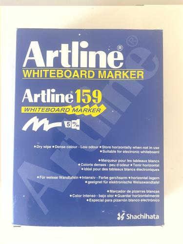 Artline 159 Dry Wipe Marker Chisel Red
