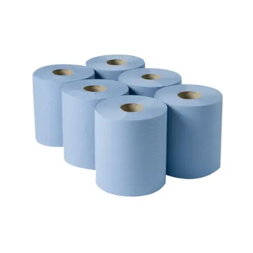 2-PLY RECYCLED BLUE CENTREFEED 200MM SHEET X 175MM PK6