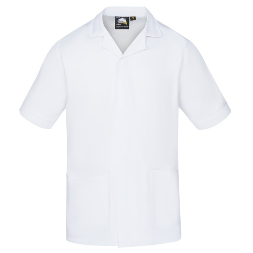 Orn Workwear Darwin Male Tunic White With White Trim M