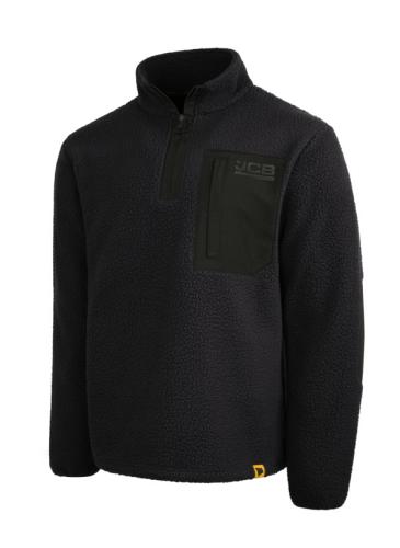JCB Borg Fleece Jacket Black