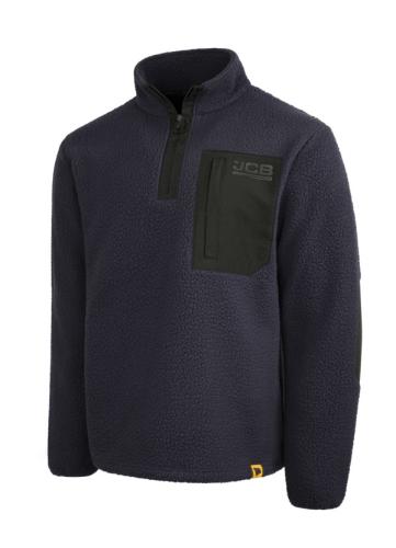 JCB Borg Fleece Jacket Navy