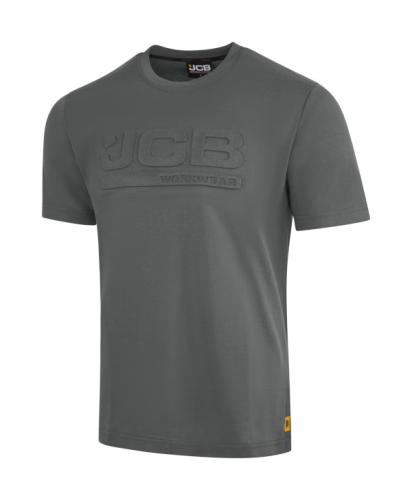 JCB 3D Embossed T-Shirt Grey