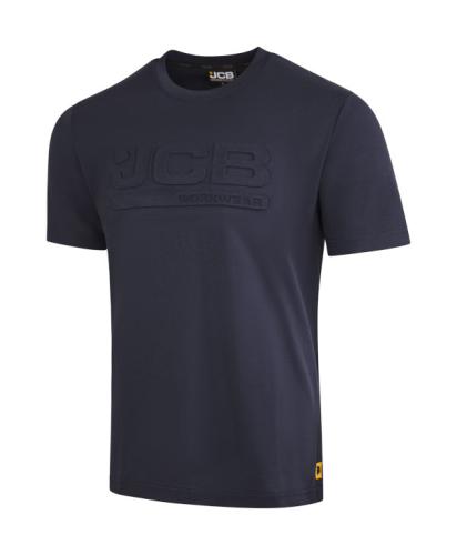 JCB 3D Embossed T-Shirt Navy