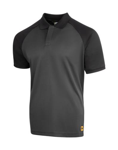 JCB Classic Collar Polo Shirt Grey/Black