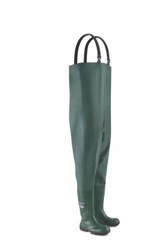 Dunlop Work-It Full Safety Chest Wader Green