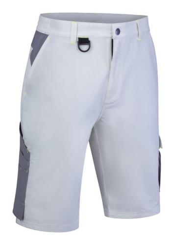 Beeswift Flex Workwear Shorts White/Grey