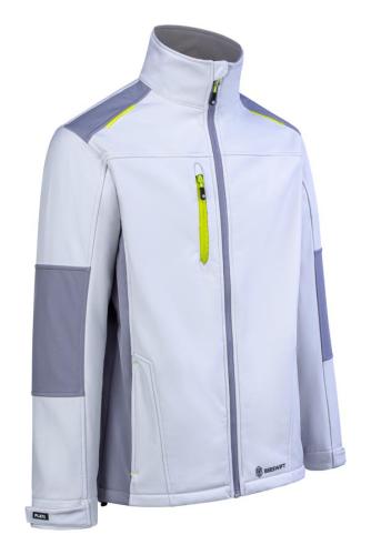 Beeswift Flex Softshell Jacket Two-Tone White/Grey