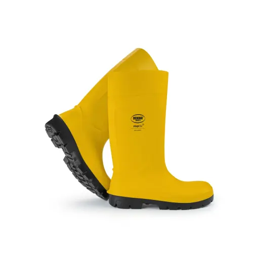 Bekina Steplite EasyGrip S5 Safety Wellington Boots - Waterproof PU Work Boots with Steel Toe Cap & Midsole - Yellow