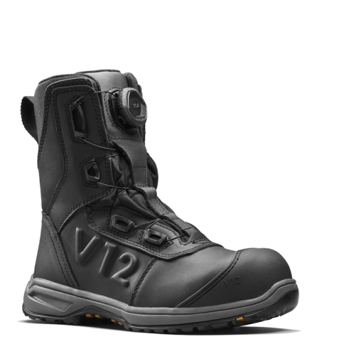 V12 Footwear V2425 Womens Vanguard IGS BOA Fit Hi-Leg Safety Boots Black