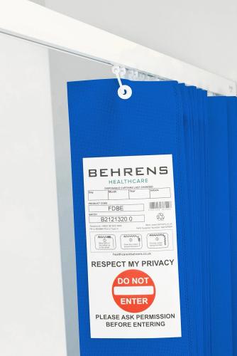 100% Polypropylene FR Disposable Curtain with Eyelet header (Pack 6 or 12)