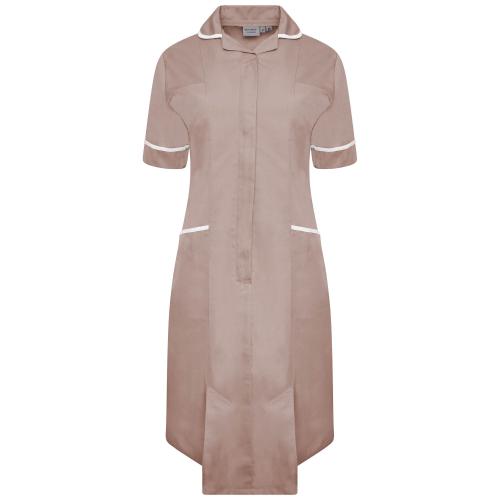 Ladies Dress with Round Collar
