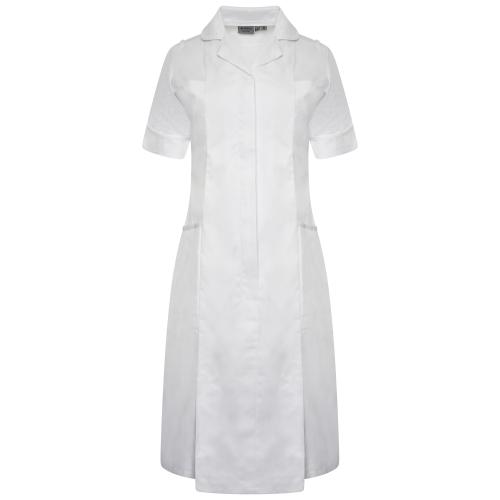 Ladies Dress Epaulette Loops White