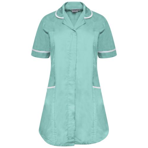 Ladies Maternity Tunic Eau de Nil/White Trim 10