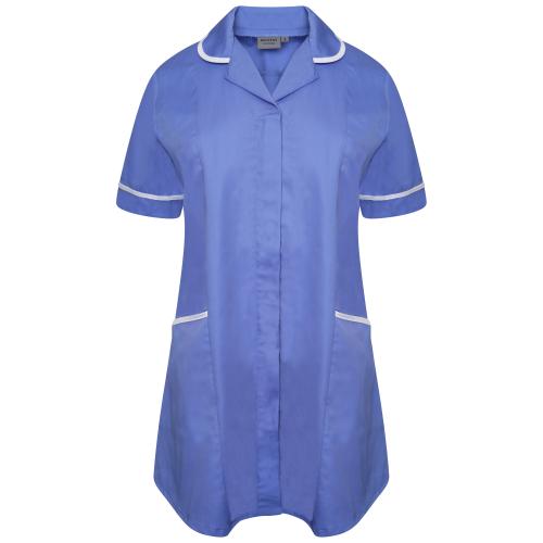 Ladies Maternity Tunic Hospital Blue/White Trim 10