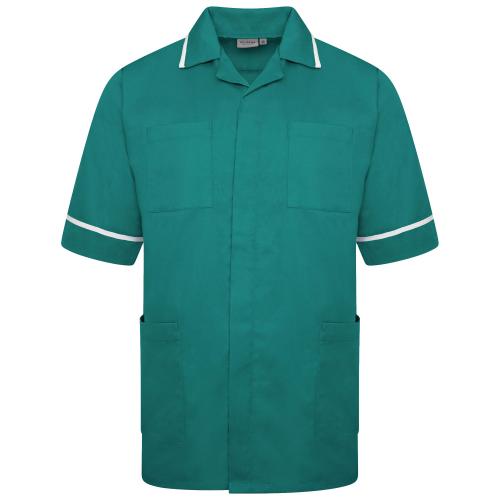 Male Tunic Bottle Green/White Trim 32