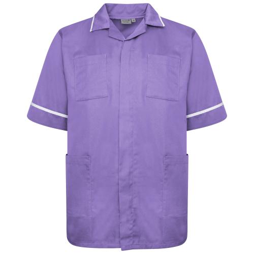 Male Tunic Lilac/White Trim 44