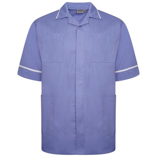 Male Tunic Metro Blue/White Trim 32