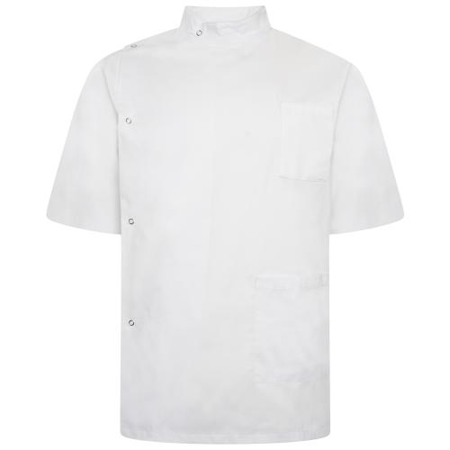 Male Dental Tunic with Epaulette Loops White