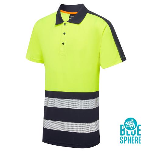 Essentials Hi-Vis Eco Coolair Yellow Polo Shirt