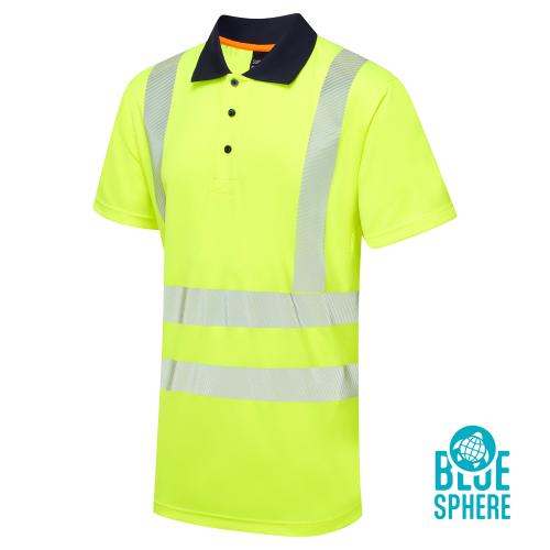 Essentials Hi-Vis Eco CoolMax Yellow Polo