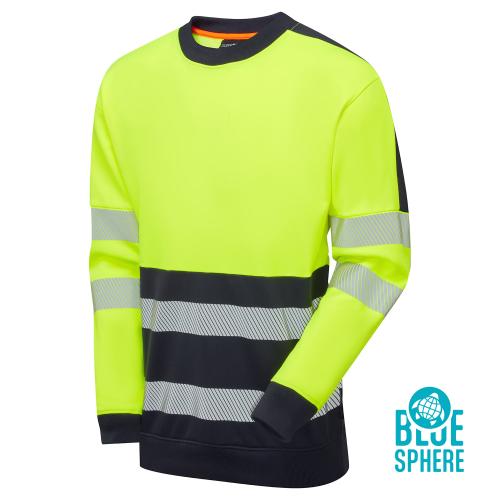 Essentials Hi-Vis Eco CottonCool Yellow Sweatshirt