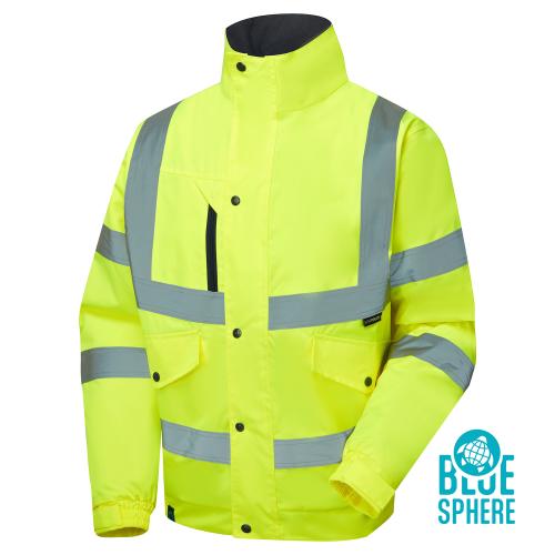 Supertouch Eco Hi Vis Yellow Bomber Jacket