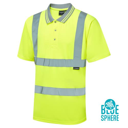 Supertouch Eco Hi Vis Yellow Birdeye Polo Shirt