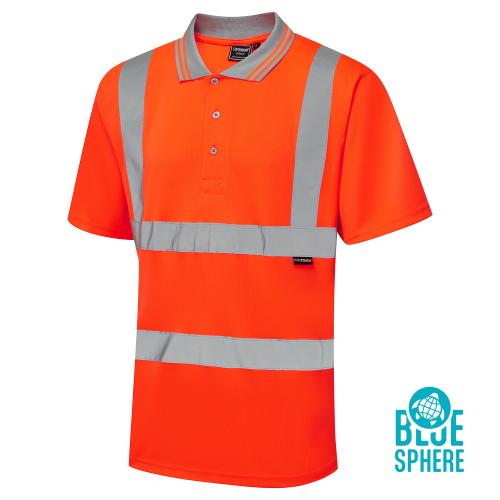 Supertouch Eco Hi Vis Orange Birdeye Polo Shirt