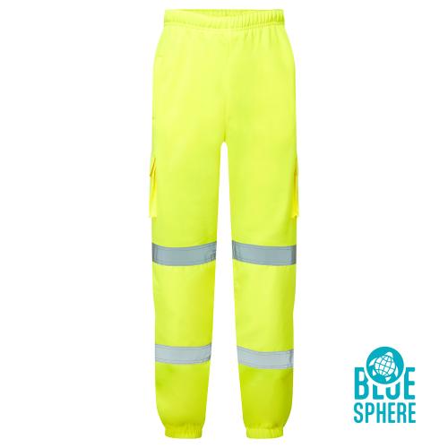 Supertouch Eco Hi Vis Yellow Jogging Bottoms