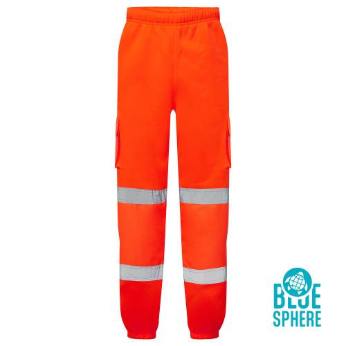 Supertouch Eco Hi Vis Orange Jogging Bottoms