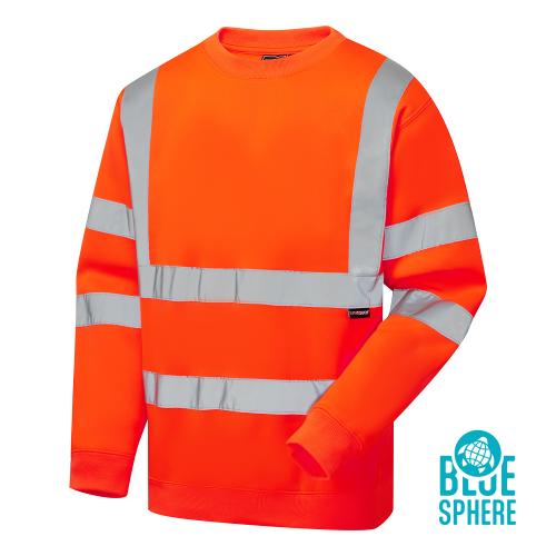 Supertouch Eco Hi Vis Orange Sweatshirt 