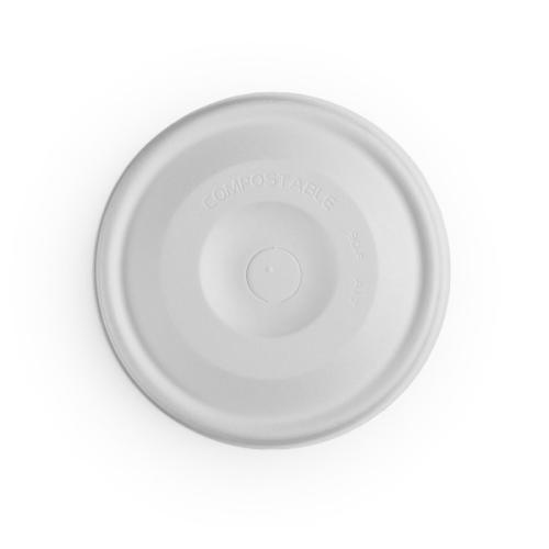 89-Series Nourish moulded fibre cold cup flat lid, straw slot - Pack of 1000