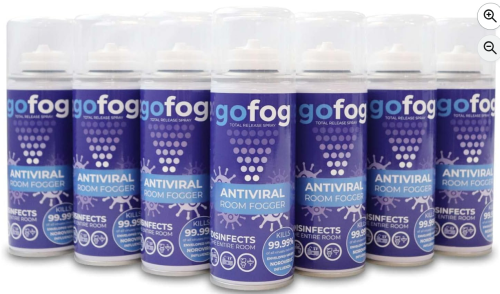 Antiviral Disinfectant removing 99.99% of Viruses & Bacteria, Citrus Scent, Pack of 12