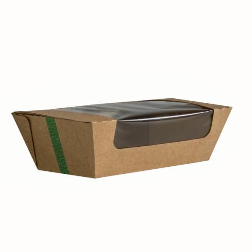 8 x 5in microflute hinged window hot box