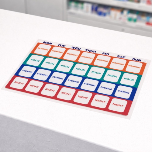 Ecoblist MDS Seals | Weekly Medication Tray Seals - Pack of 50