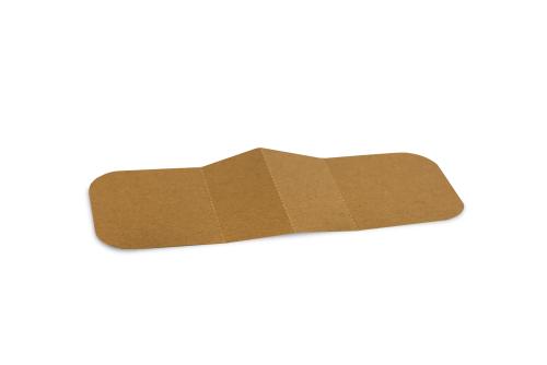 Square kraft container insert (fits 24-34oz bases) - Pack of 600