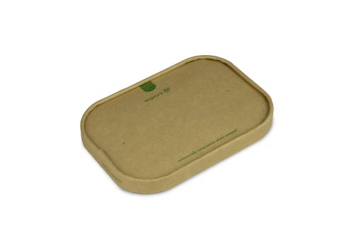 Rectangular kraft paper lid - Pack of 300