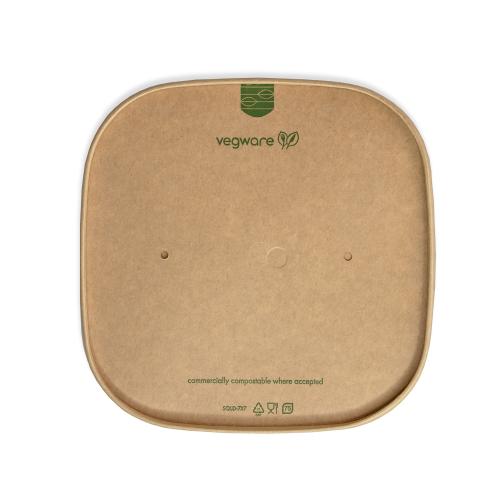 Square kraft paper lid Pack of 300