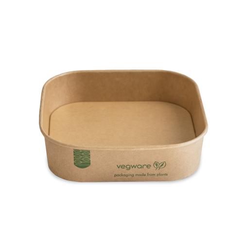 25oz/780ml square kraft food container Pack of 300