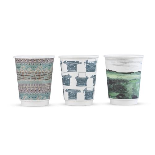 8oz Gallery design double wall hot cup